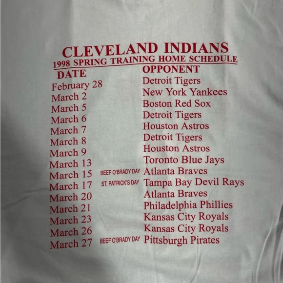 Hanes Vintage Men's White Beef O Brady's Baseball Spring Training T-shirt Large - Picture 6 of 11